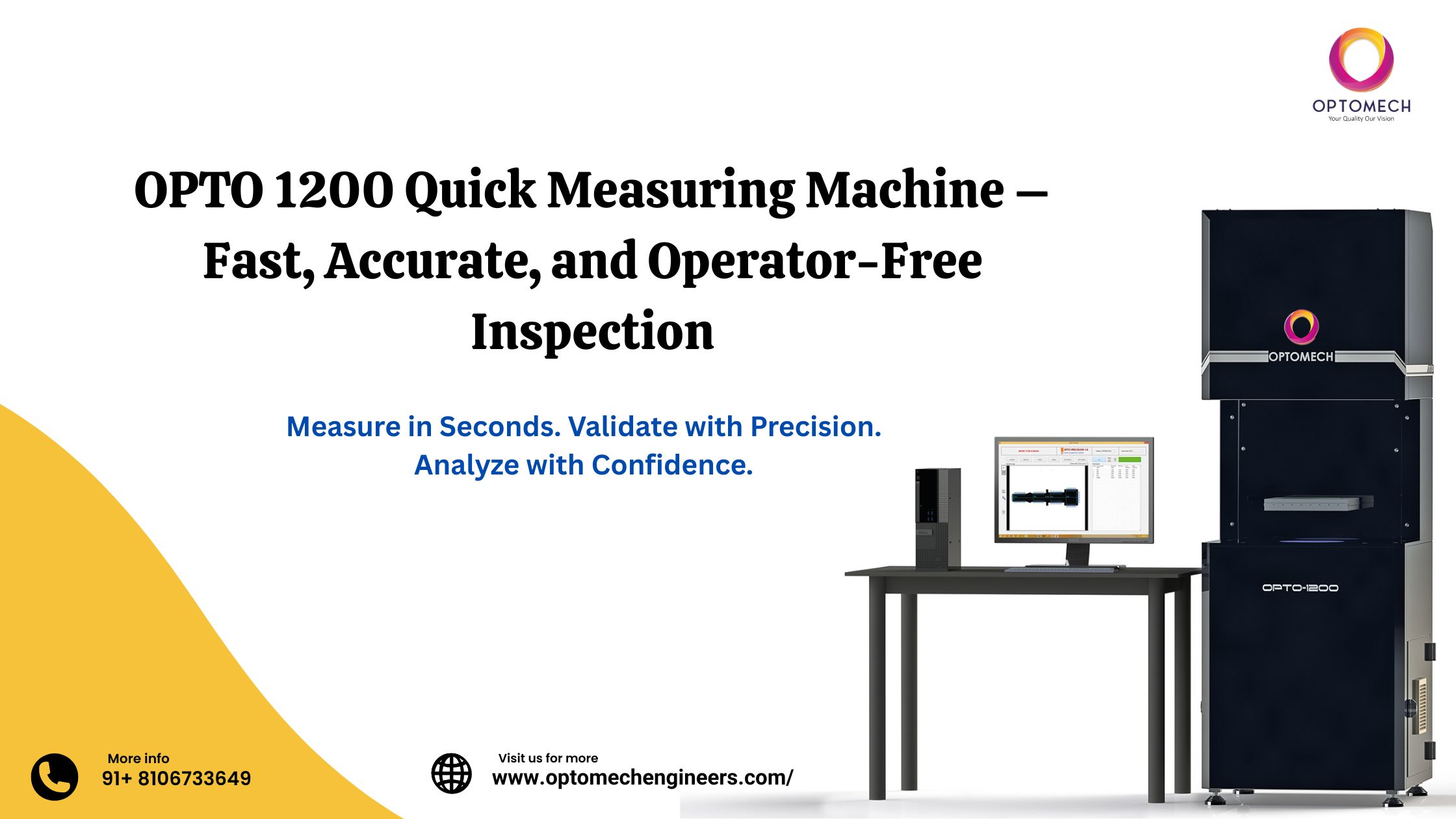 OPTO 1200 Quick Measuring Machine for Fast 3D Inspection